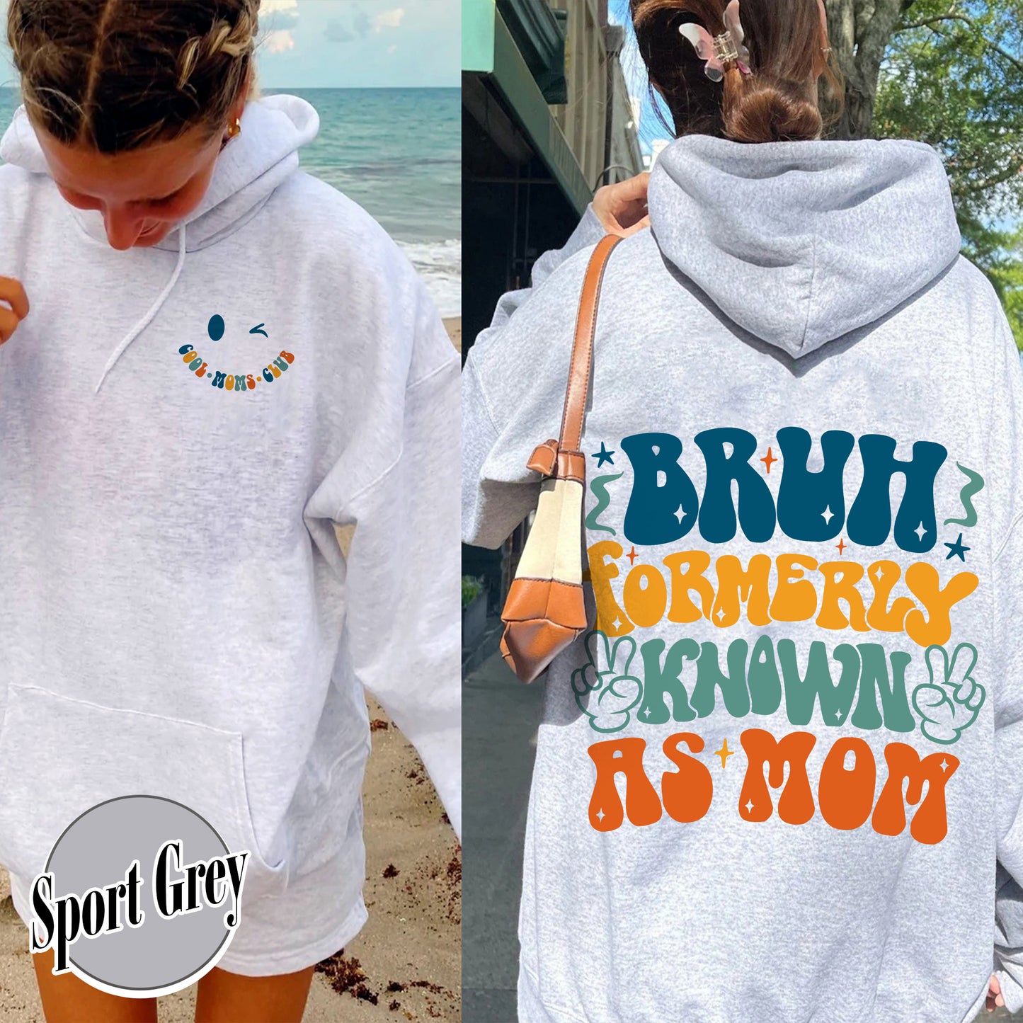 Bruh Formerly Known As Mom Hoodie, Bruh Formerly Known As Mom, Cool Mom Club Hoodie