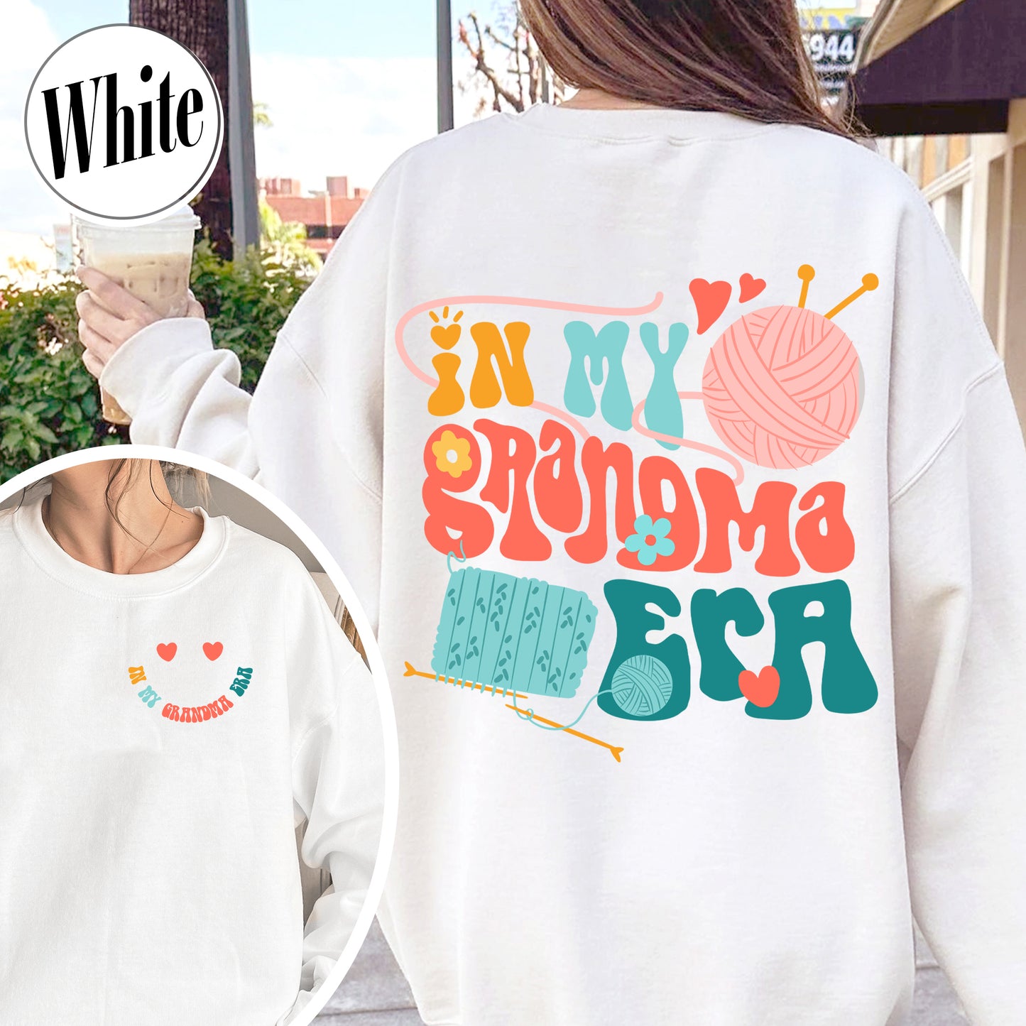 In My Grandma Era Sweatshirt, In My Mimi Era Sweatshirt, Sweatshirt For Grandma, Winter Pregnancy Announcement Sweatshirt