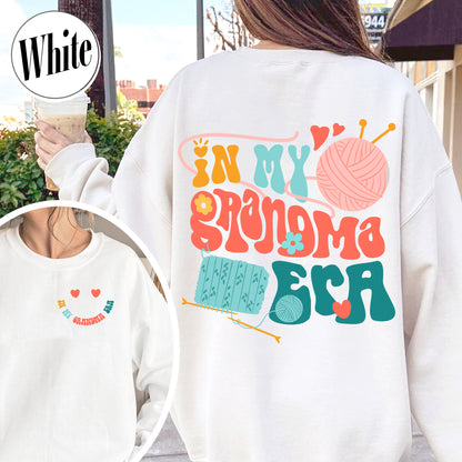 In My Grandma Era Sweatshirt, In My Mimi Era Sweatshirt, Sweatshirt For Grandma, Winter Pregnancy Announcement Sweatshirt