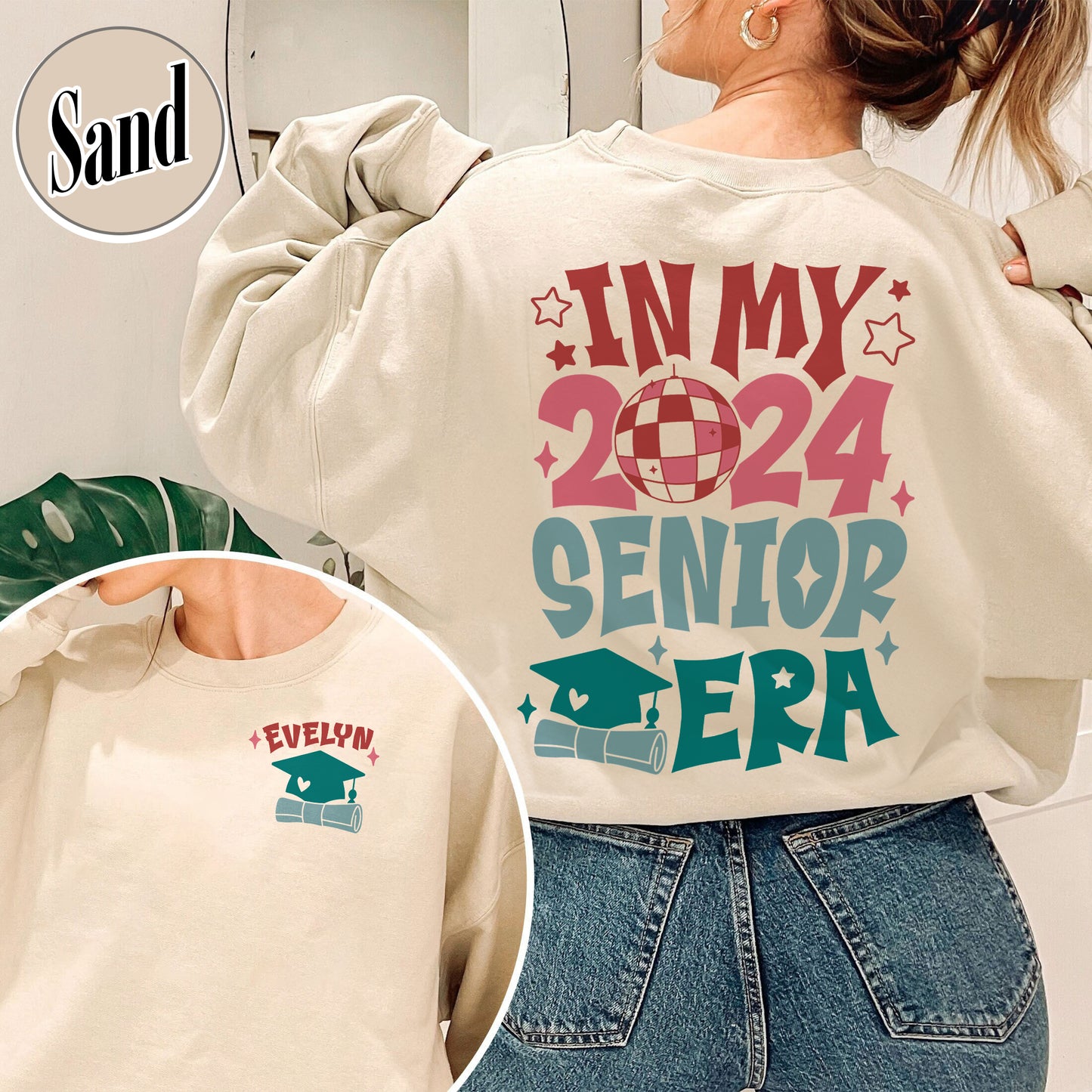 In My 2024 Senior Era Sweatshirt, In My Senior Era Class Of 2024, Senior 2024 Sweatshirt, In My Senior Era Class 2024, Custom Senior 2024