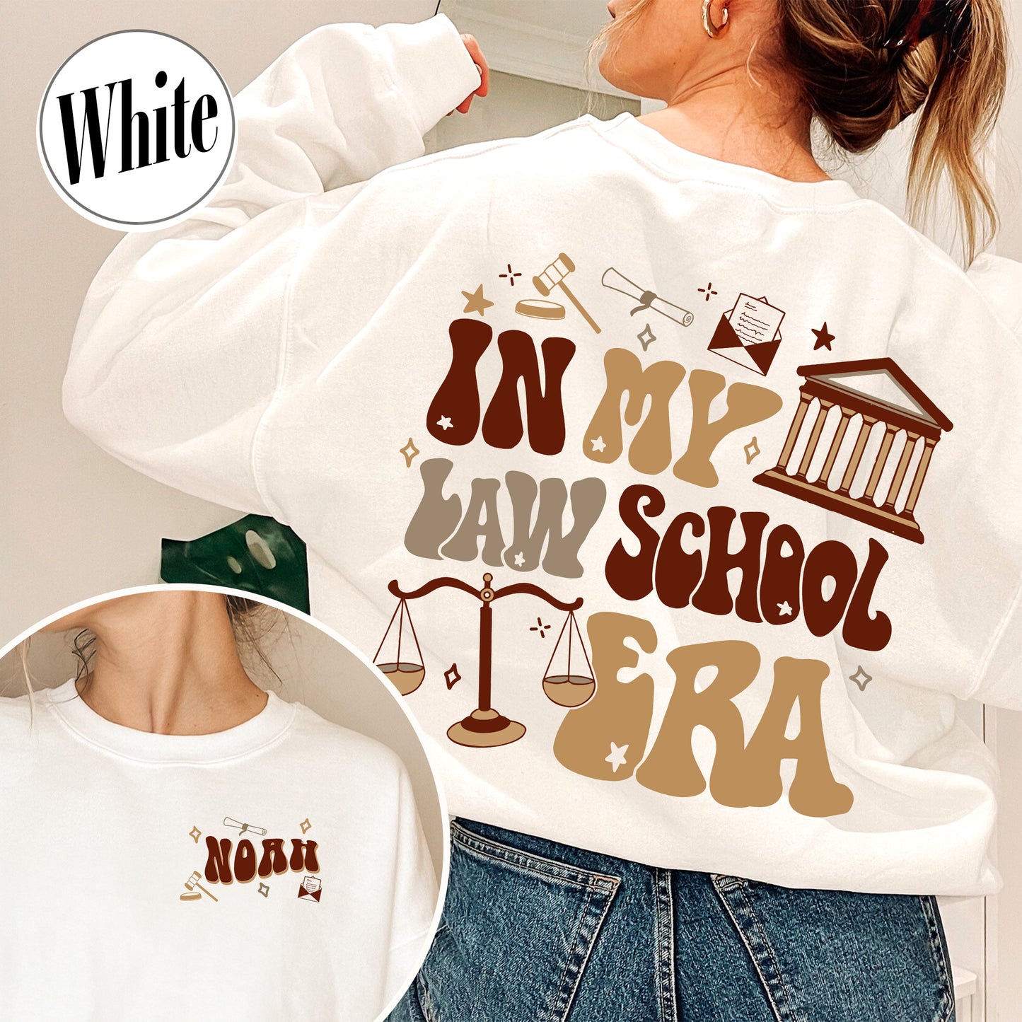 Law School Sweatshirt, School of Law Sweatshirt, in My Law School Era Sweatshirt, Sweatshirt for Law School, Law School Sweatshirt Custom