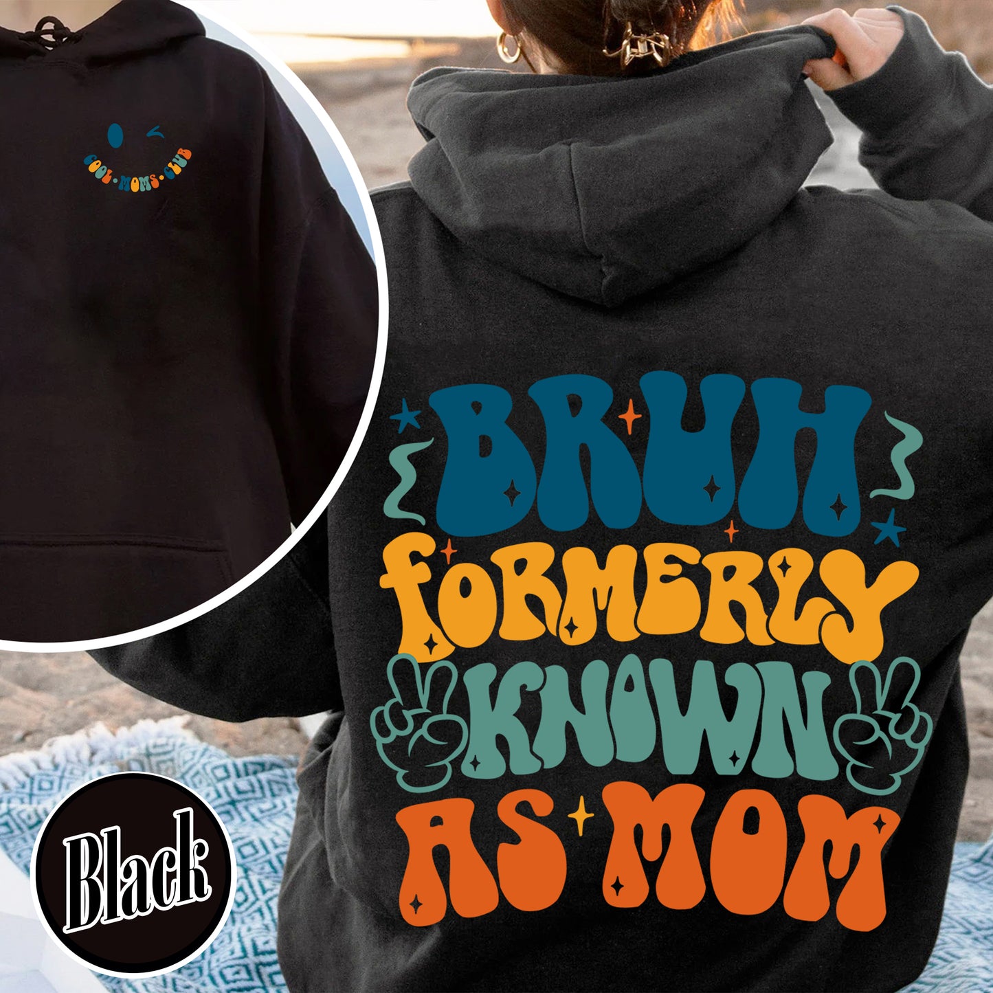 Bruh Formerly Known As Mom Hoodie, Bruh Formerly Known As Mom, Cool Mom Club Hoodie