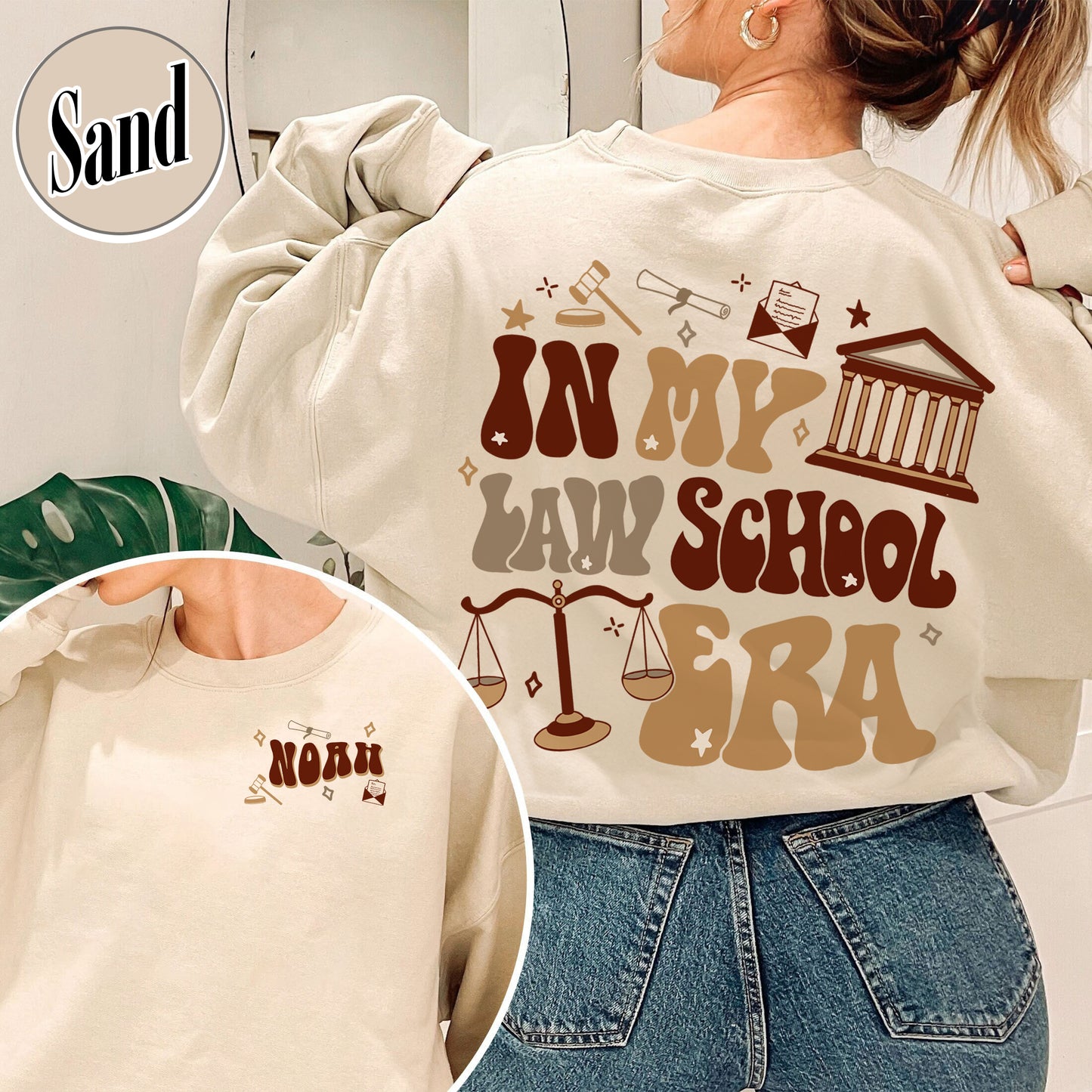 Law School Sweatshirt, School of Law Sweatshirt, in My Law School Era Sweatshirt, Sweatshirt for Law School, Law School Sweatshirt Custom