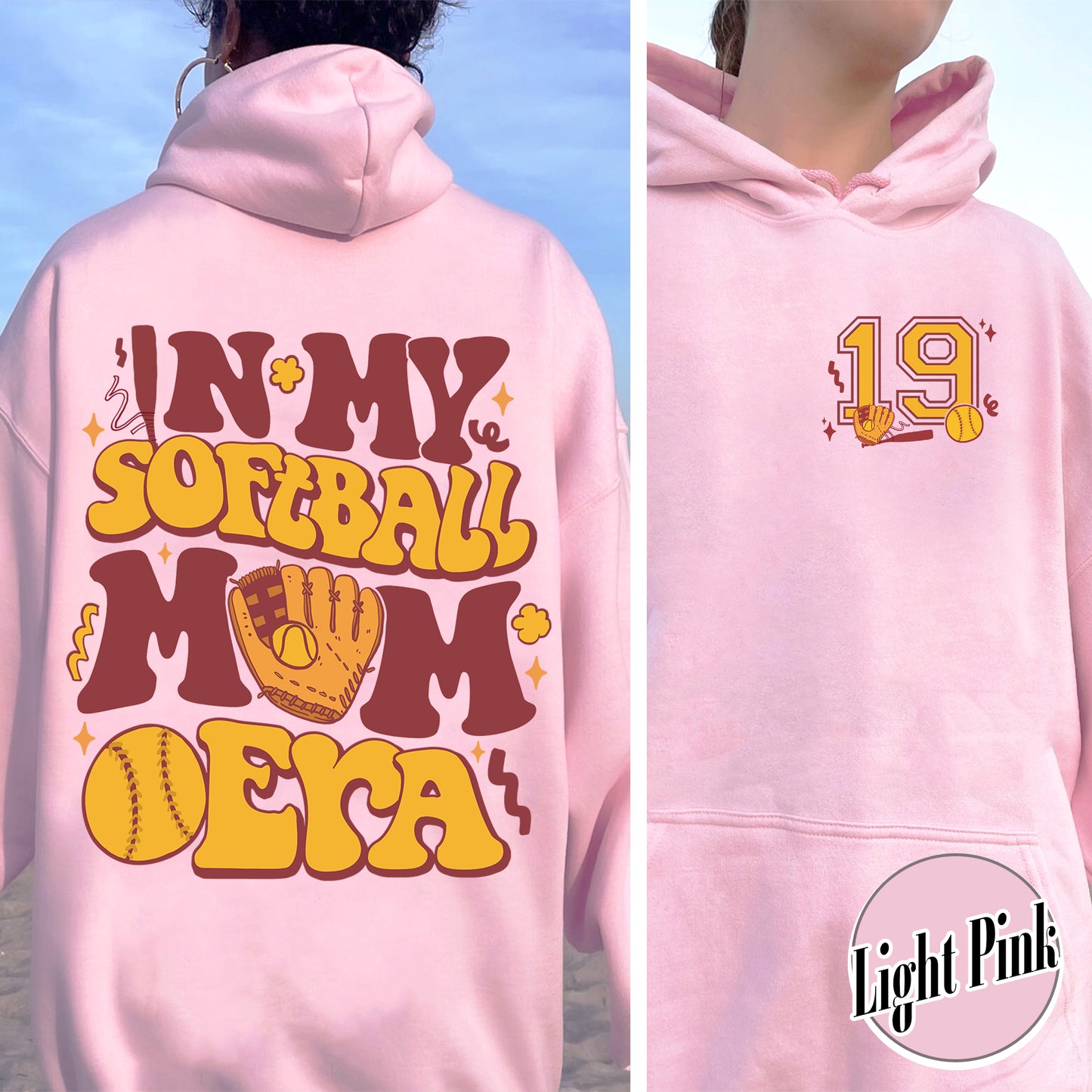 Soft Ball Mom Hoodie, Softball Mom Era, Softball Mom Era, Somebodys Feral Softball Mom, In My Softball Mom Era, Custom Softball Mom Hoodie