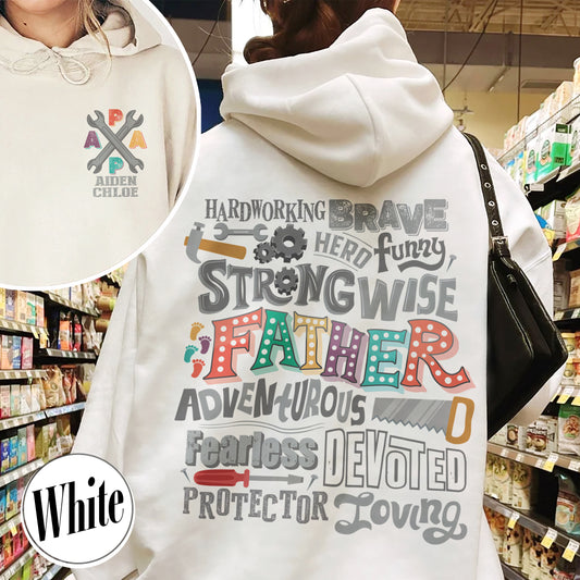 Custom Best Dad Ever Hoodie, Custom Best Dad Ever, Happy Father’s Day, for Men, Papa Cross Hoodie, Personalized With Name, Gift for DAD