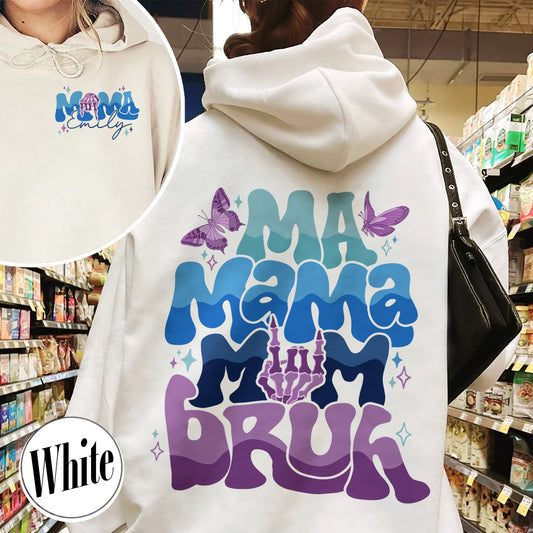 Mom Hoodie,Mama Mommy Mom Bruh Hoodie,Mama To Mommy To Mom To Bruh