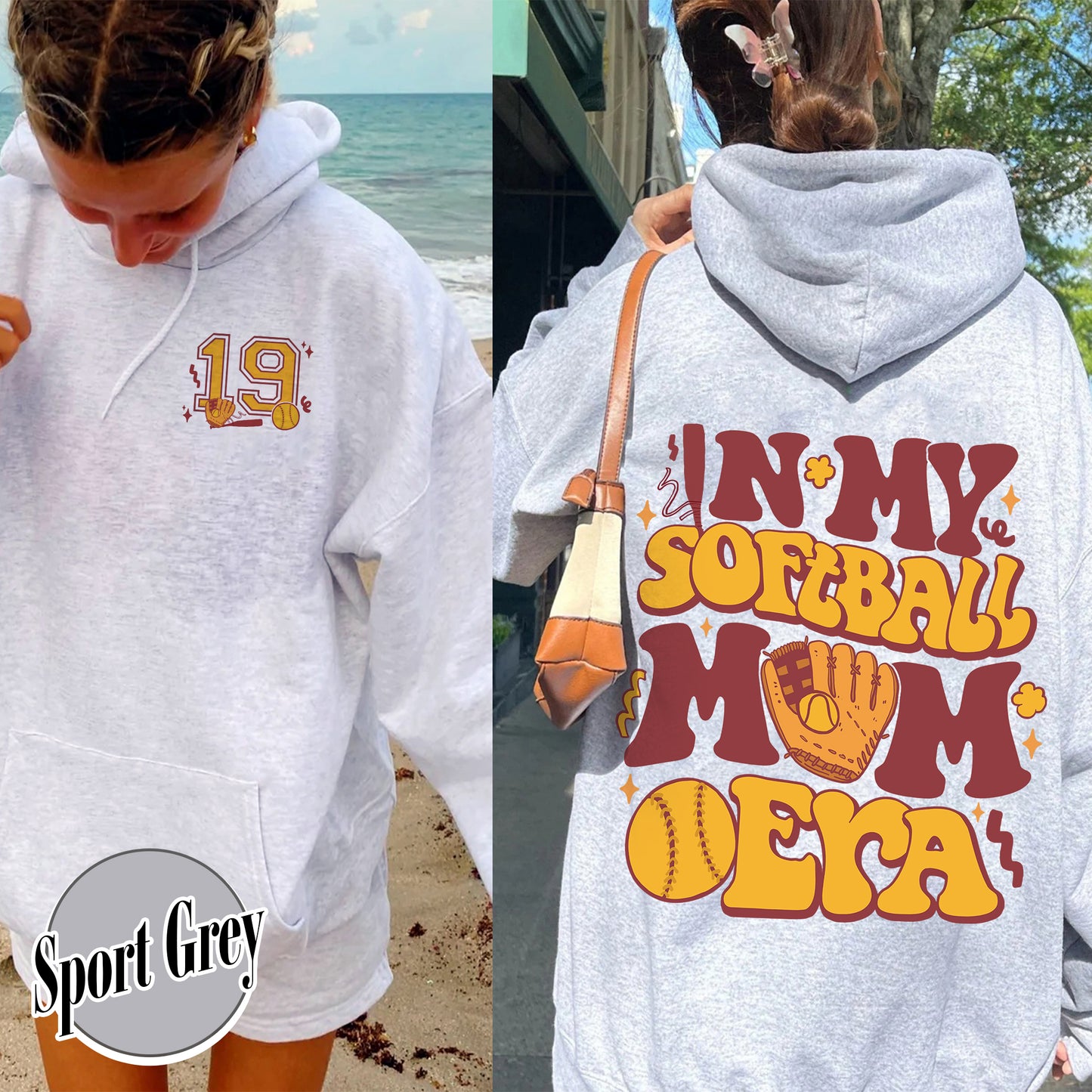 Soft Ball Mom Hoodie, Softball Mom Era, Softball Mom Era, Somebodys Feral Softball Mom, In My Softball Mom Era, Custom Softball Mom Hoodie