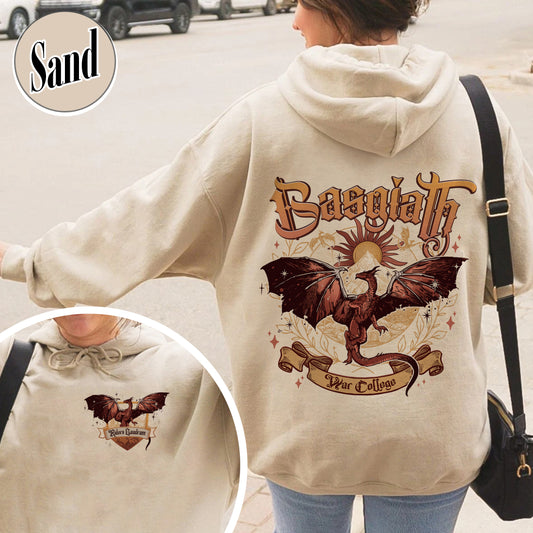 Basgiath War College, Dragon Rider Hoodie, Iron Flame Basgiath War College, Basgiath War College 2 Sided, Basgiath Dragon Rider, Bookish Gift