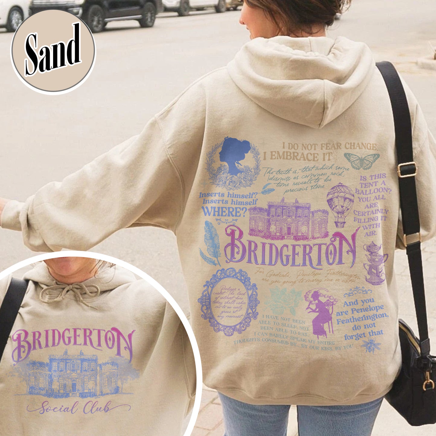 Penelope Colin Bridgerton Season 3 Hoodie, Spill The Tea Lady Whistledown's Society Papers, Historical Drama Hoodie, Bridgerton Party