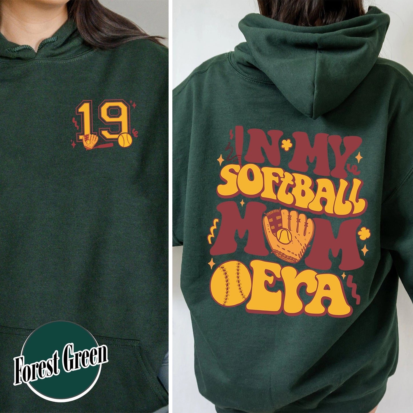 Soft Ball Mom Hoodie, Softball Mom Era, Softball Mom Era, Somebodys Feral Softball Mom, In My Softball Mom Era, Custom Softball Mom Hoodie