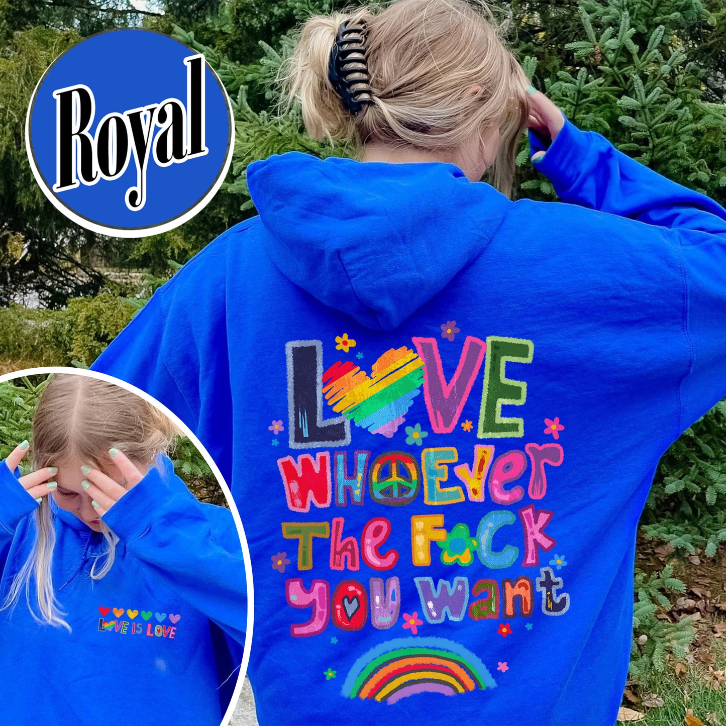 Love Whoever the F You Want Hoodie, Pride Month Hoodie, LGBT Hoodie, Rainbow Hoodie, Gay Pride Trendy Hoodie, Live Laugh Lesbian, Lesbian Hoodie