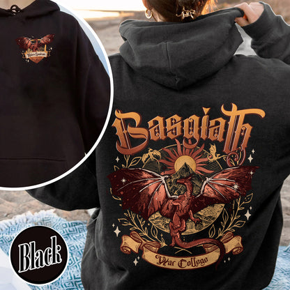 Basgiath War College, Dragon Rider Hoodie, Iron Flame Basgiath War College, Basgiath War College 2 Sided, Basgiath Dragon Rider, Bookish Gift