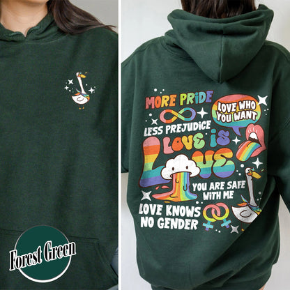 Love Is Love Lgbt Hoodie, Kindness Hoodie, LGBTQ Support Hoodie, Gay Pride, Proud Ally, Proud To Be An Ally, Pride Month Hoodie