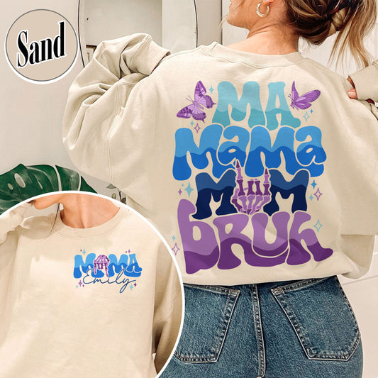 Mom Sweatshirt,Mama Mommy Mom Bruh Sweatshirt,Mama To Mommy To Mom To Bruh