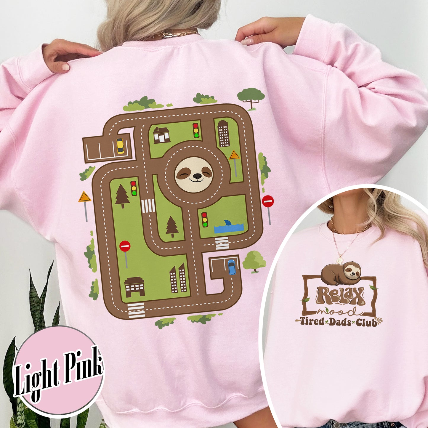 Race Car Track Sweatshirt for Dad, Race Track Sweatshirt for Dad, Racing Sweatshirt for Dad, Tired Dads Club Sweatshirt, Tired Dads Club, Toy Car Massage