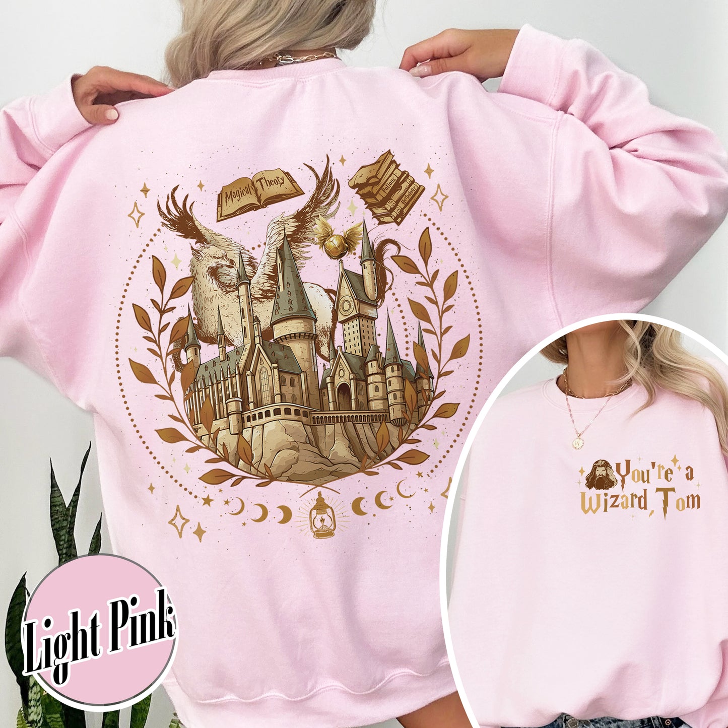 Bookish Sweatshirt,Wizard Castle Book Sweatshirt, Wizard Era, You’re a Wizard Sweatshirt, HP Sweatshirt