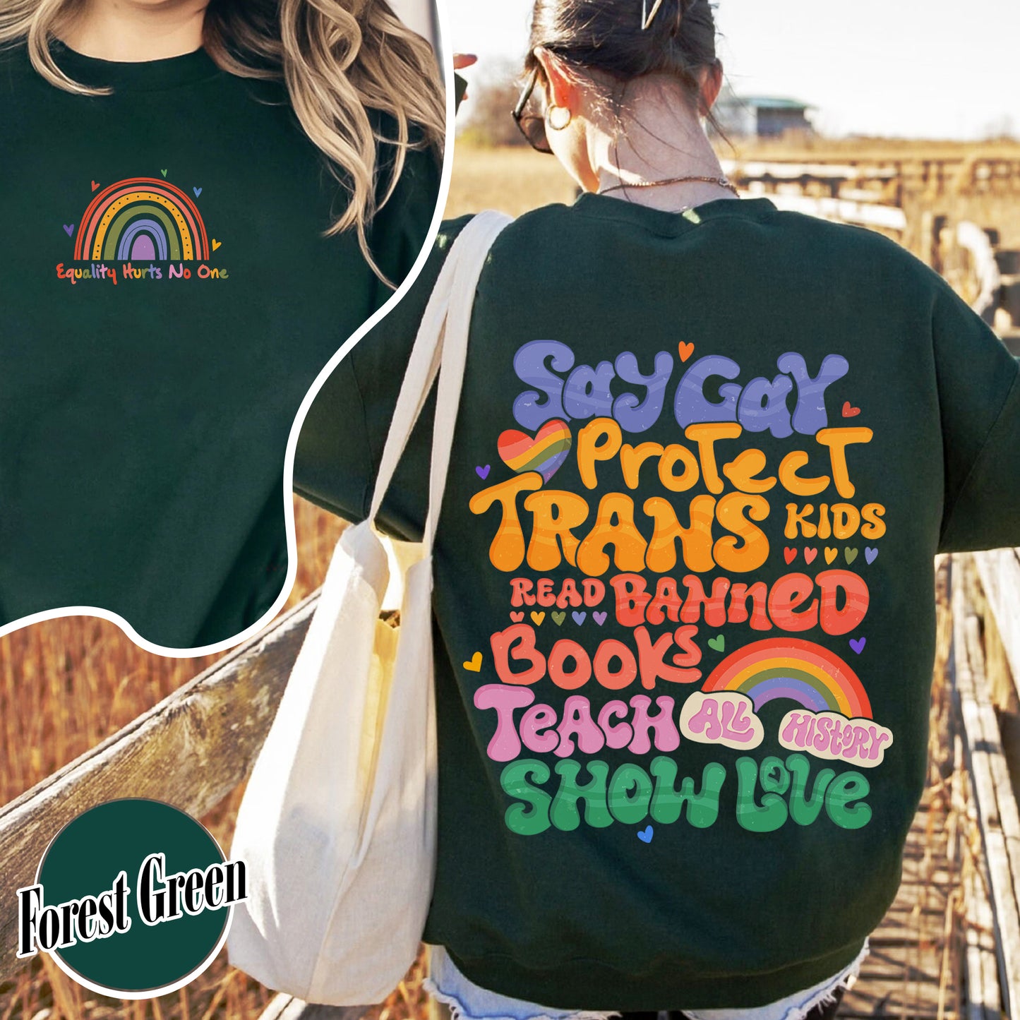 Say Gay Protect Trans Kids Sweatshirt, Say Gay Protect Trans Kids, Say Gay, Read Banned Books Teach All History Show Love, LGBT Sweatshirt, Say Gay Sweatshirt
