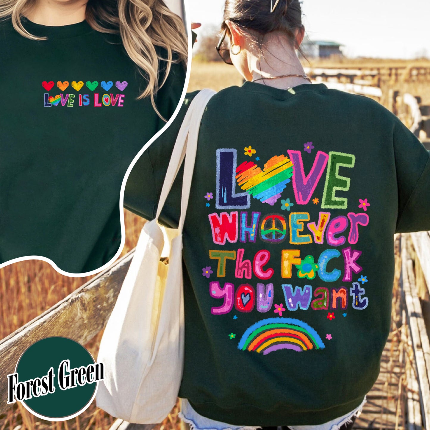 Love Whoever the F You Want Sweatshirt, Pride Month Sweatshirt, LGBT Sweatshirt, Rainbow Sweatshirt, Gay Pride Trendy Sweatshirt, Live Laugh Lesbian, Lesbian Sweatshirt