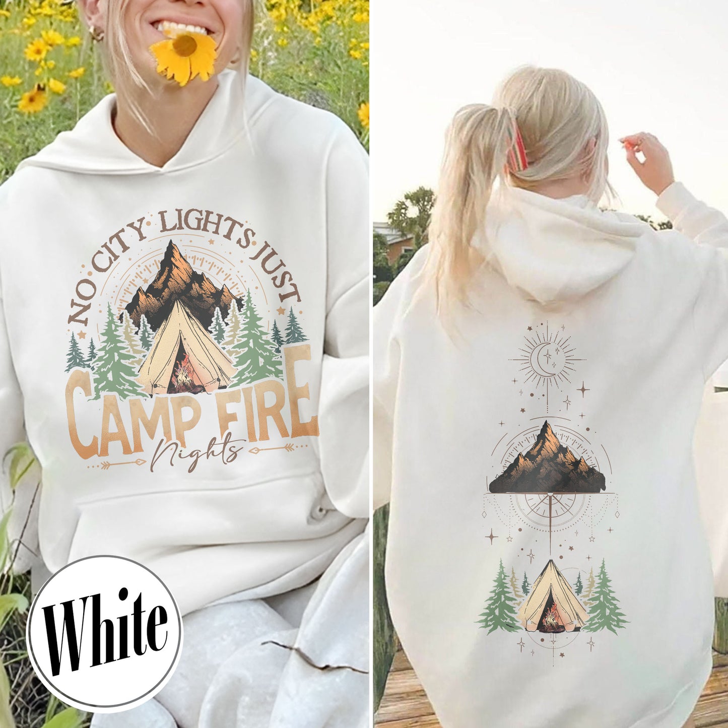 No City Lights Just Camp Fire Night Hoodie, Camping Hoodie, Camp Fire, Camping Mode, Travel Hoodie, Adventure Hoodie, Adventure Lover