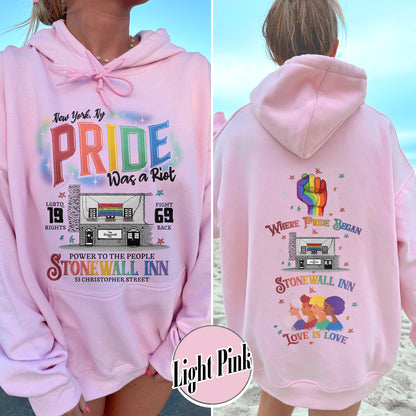 Pride Month Hoodie, Stonewall Inn Hoodie, Gay Pride Stonewall, the First Pride Was a Riot, LGBTQ+ Hoodie, Pride Month, Pride Was a Riot