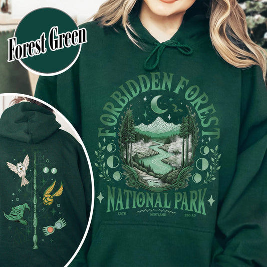Bookish Hoodie,Forbidden Forest National Park Hoodie, Harry Potter Hoodie