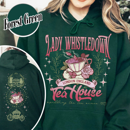 Lady Whistledown Tea House, Spill the Tea Lady Whistledown Hoodie, Lady Whistledown, Lady Whistledown Colin and Penelope, Tea House Hoodie