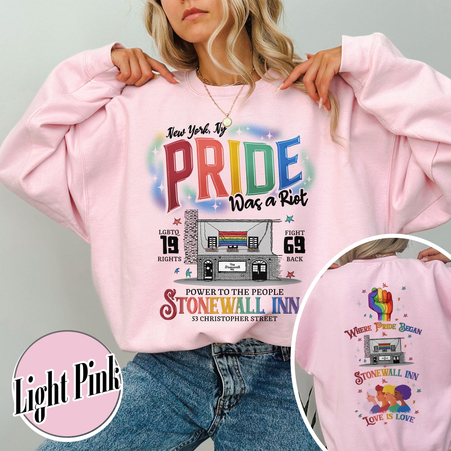 Pride Month Sweatshirt, Stonewall Inn Sweatshirt, Gay Pride Stonewall, the First Pride Was a Riot, LGBTQ+ Sweatshirt, Pride Month, Pride Was a Riot