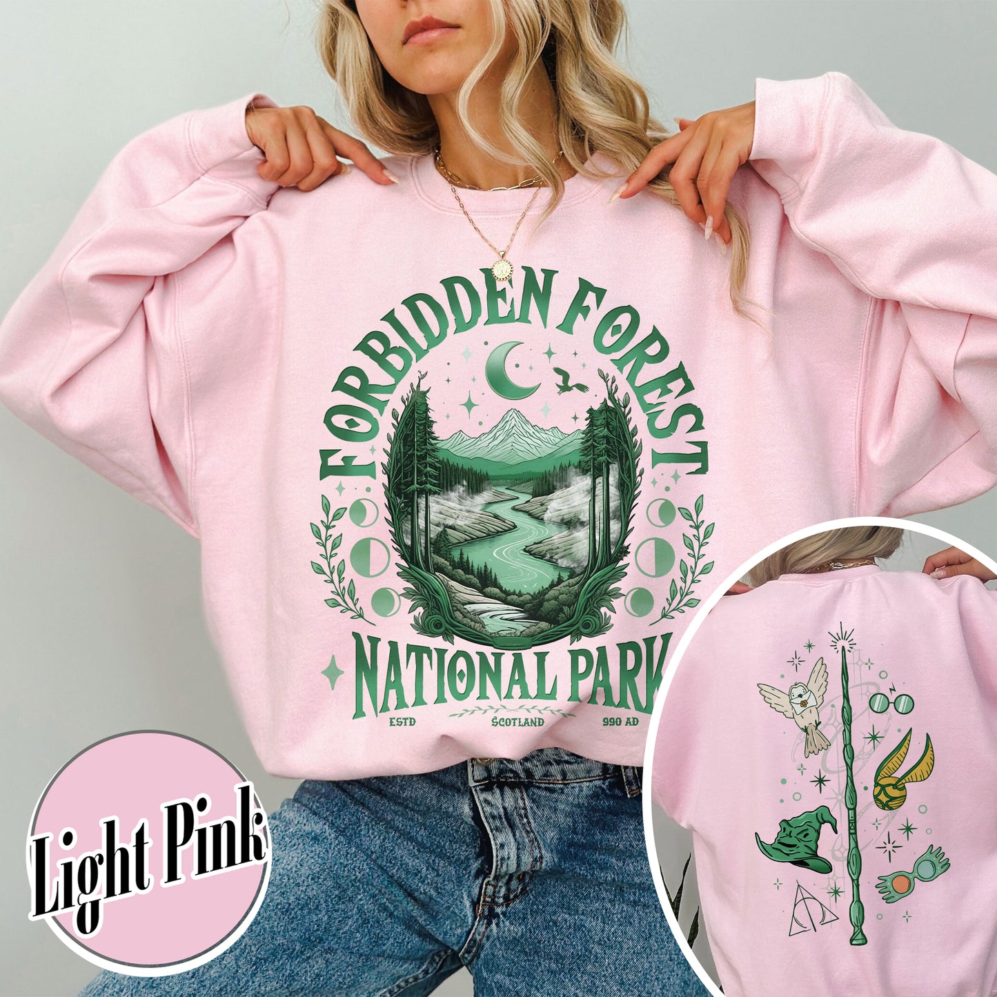 Bookish Sweatshirt,Forbidden Forest National Park Sweatshirt, Harry Potter Sweatshirt