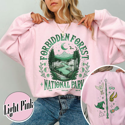 Bookish Sweatshirt,Forbidden Forest National Park Sweatshirt, Harry Potter Sweatshirt
