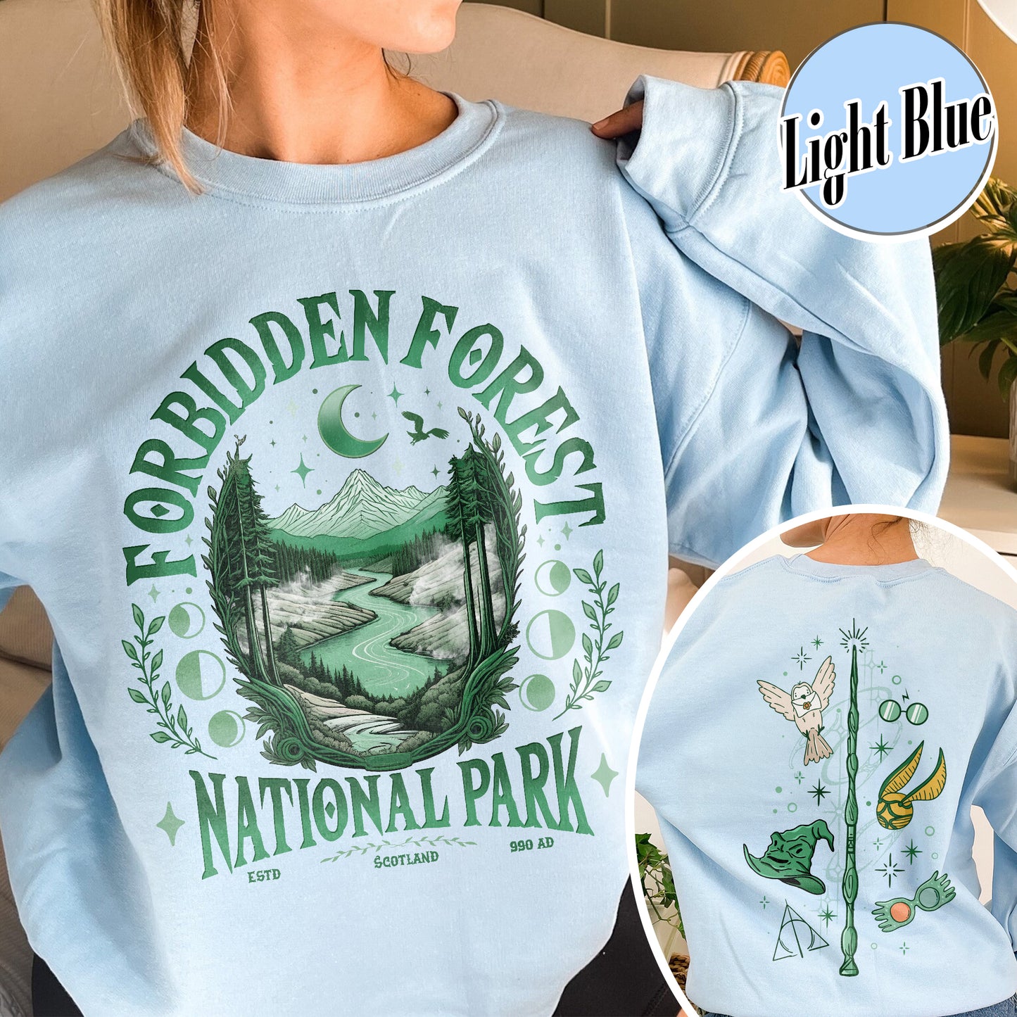 Bookish Sweatshirt,Forbidden Forest National Park Sweatshirt, Harry Potter Sweatshirt