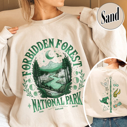 Bookish Sweatshirt,Forbidden Forest National Park Sweatshirt, Harry Potter Sweatshirt
