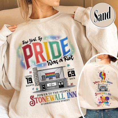 Pride Month Sweatshirt, Stonewall Inn Sweatshirt, Gay Pride Stonewall, the First Pride Was a Riot, LGBTQ+ Sweatshirt, Pride Month, Pride Was a Riot