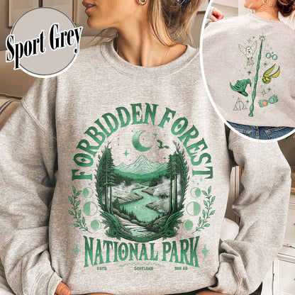 Bookish Sweatshirt,Forbidden Forest National Park Sweatshirt, Harry Potter Sweatshirt