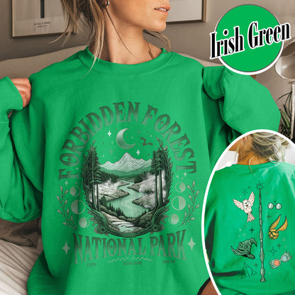 Bookish Sweatshirt,Forbidden Forest National Park Sweatshirt, Harry Potter Sweatshirt