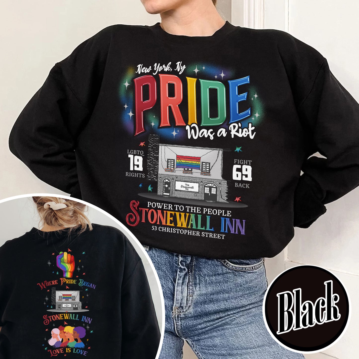 Pride Month Sweatshirt, Stonewall Inn Sweatshirt, Gay Pride Stonewall, the First Pride Was a Riot, LGBTQ+ Sweatshirt, Pride Month, Pride Was a Riot
