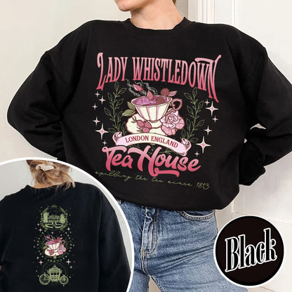 Lady Whistledown Tea House, Spill the Tea Lady Whistledown Sweatshirt, Lady Whistledown, Lady Whistledown Colin and Penelope, Tea House Sweatshirt