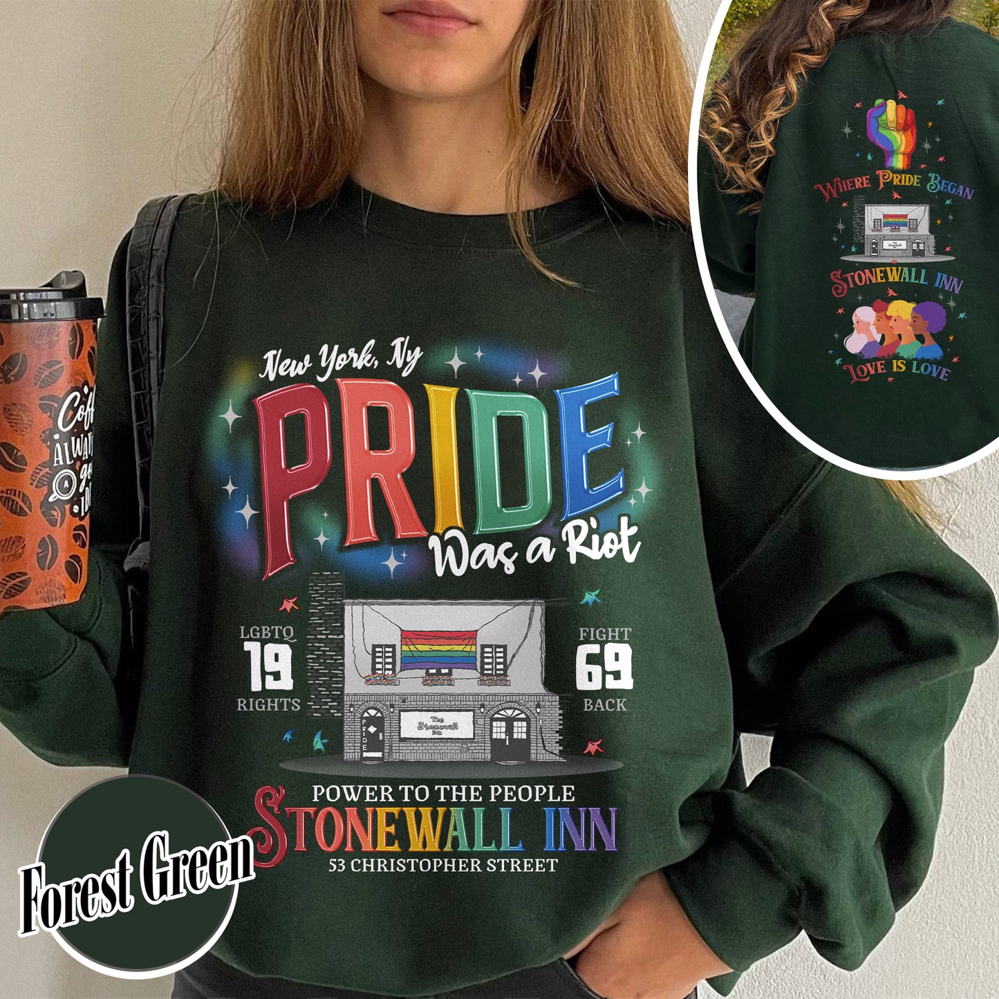 Pride Month Sweatshirt, Stonewall Inn Sweatshirt, Gay Pride Stonewall, the First Pride Was a Riot, LGBTQ+ Sweatshirt, Pride Month, Pride Was a Riot