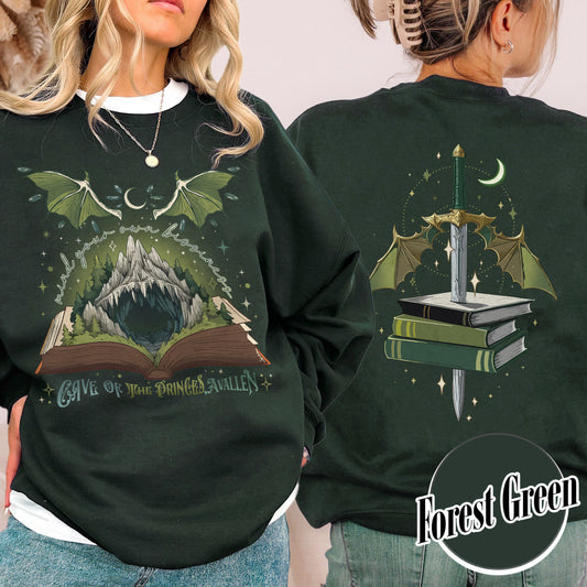 Bookish Sweatshirt,Team Caves Crescent City, House of Flame and Shadow Sweatshirt