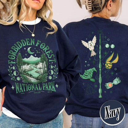 Bookish Sweatshirt,Forbidden Forest National Park Sweatshirt, Harry Potter Sweatshirt