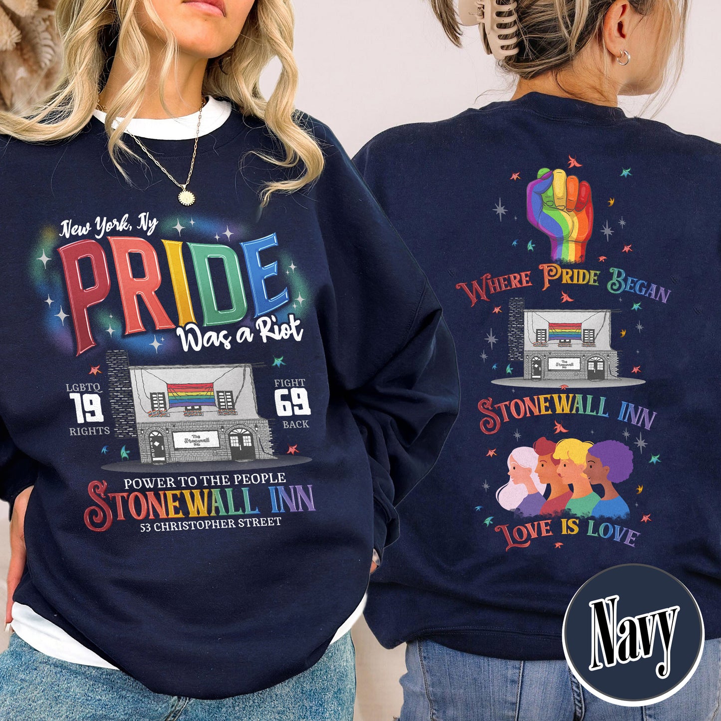 Pride Month Sweatshirt, Stonewall Inn Sweatshirt, Gay Pride Stonewall, the First Pride Was a Riot, LGBTQ+ Sweatshirt, Pride Month, Pride Was a Riot