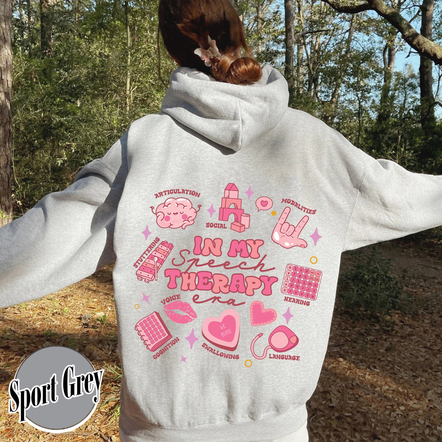 Speech Therapy Valentine Hoodie, in My Speech Therapy Era Hoodie, Speech Therapy Valentine, Speech Therapy Hoodie Valentines Day