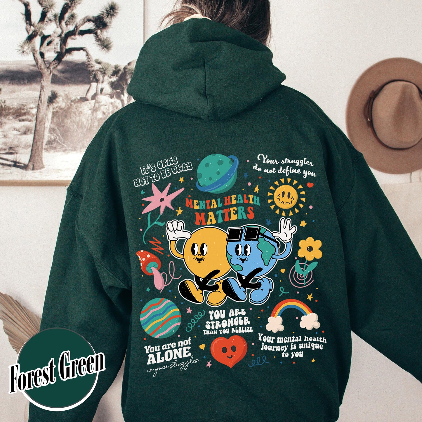 Mental Health Matters Hoodie, Mental Health Hoodie Feelings Matter, 988 Mental Health Matters, Mental Health Gift