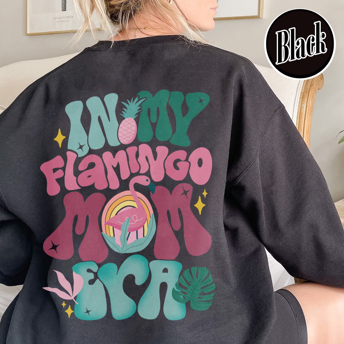 Mom Sweatshirt,In My Flamingo Mom Era Sweatshirt,Pink Flamingo Sweatshirt, Gift for Mom