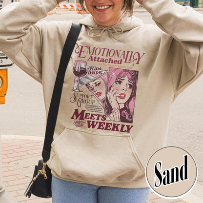 Bookish Hoodie, Emotionally Attached to Fictional Characters Hoodie, Romance Reader Hoodie