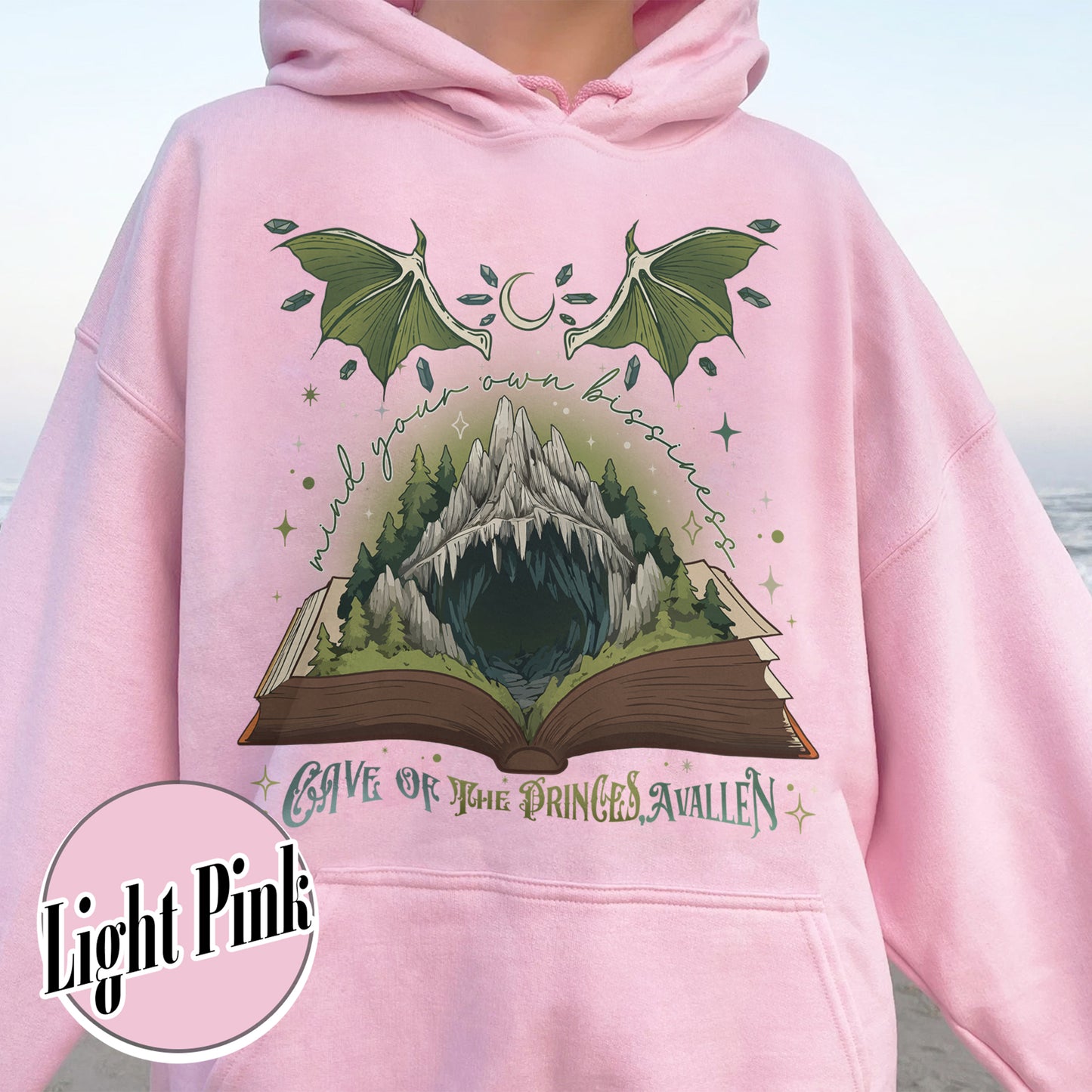 Bookish Hoodie,Team Caves Crescent City, House of Flame and Shadow Hoodie