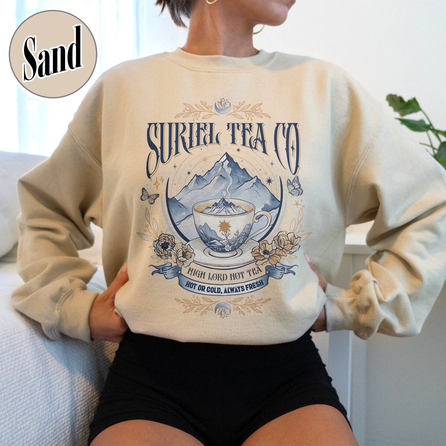 Suriel Tea Co, Suriel Tea Co Sweatshirt, ACOTAR Sweatshirt, Read Books Stay Weird, Things for Book Lovers, Bookish Gifts for Guys, Suriel Tea Sweatshirt