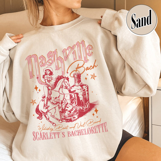 Custom Bachelorette Sweatshirt,Nashville Cocktail Bachelorette Sweatshirt,Bachelorette Party