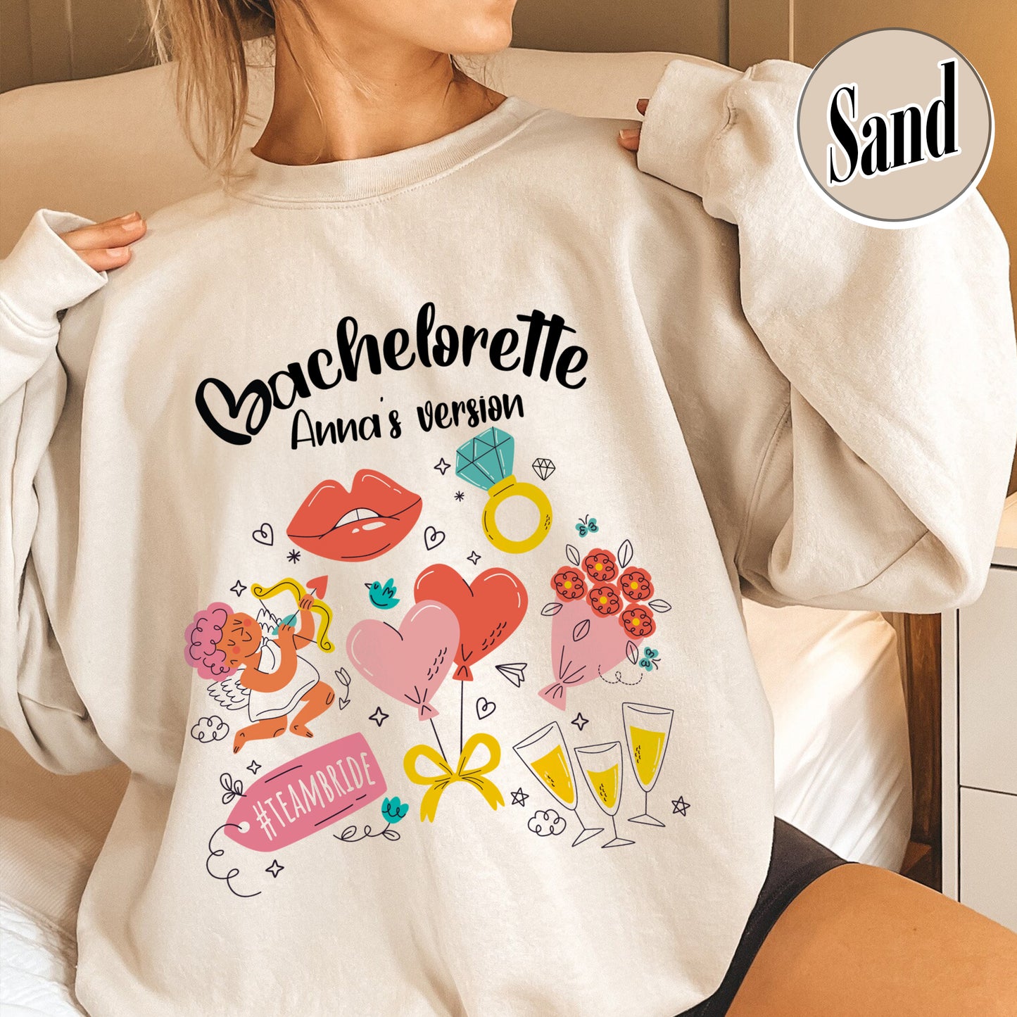 Custom Bachelorette Sweatshirts, Bachelorette Sweatshirt, Bachelorette’s Version Sweatshirt, Bachelorette Party Sweatshirt, Bachelorette Sweatshirt