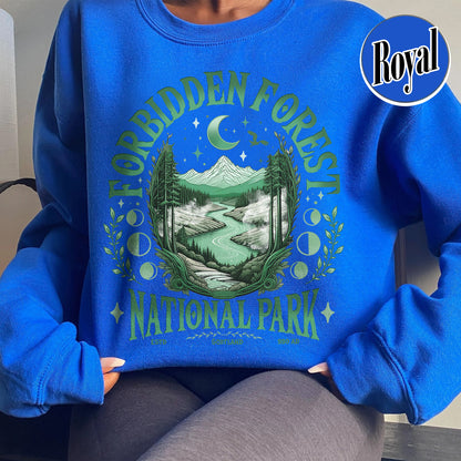 Bookish Sweatshirt,Forbidden Forest National Park Sweatshirt, Harry Potter Sweatshirt