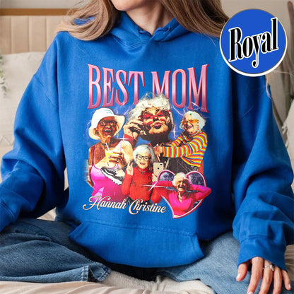 Mother’s Day Hoodie, Custom Best Mom Hoodie, Personalized Bootleg Best Mom Hoodie